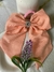 Moño strass salmon
