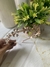 Vincha bronce rose flores strass
