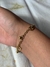 Pulsera corazón calado dorada