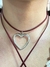 Choker cherry corazón liso