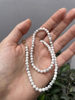 Collar howlita 4mm
