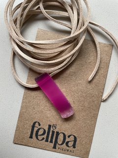 Collar Ágata Fucsia
