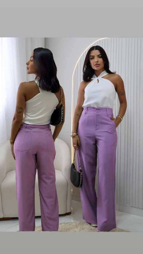 Calça pantalona kessia tamanho M