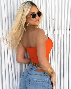 Cropped nathy (suplex) cor amarelo - loja online