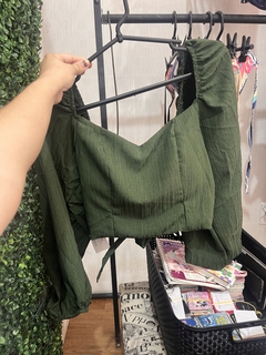 Cropped princesa militar - loja online