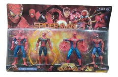 Muñecos Articulados Spiderman Set X 4 Figuras 15 Cm