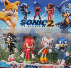 Muñecos Sonic Flexibles Blíster X 4 Personajes The Hedgehog