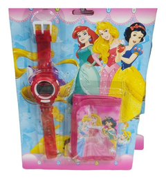Reloj Juguete + Billetera Con Abrojo Varios Personajes