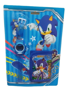 Reloj Juguete + Billetera Con Abrojo Varios Personajes - NelToys