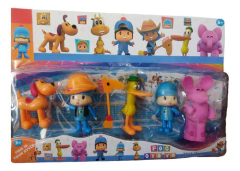 Muñecos Pocoyo Blister Pato Elly Lula X6 Con Luz Articulado