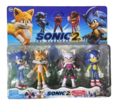 Muñecos Sonic Flexibles Blíster X 4 Personajes The Hedgehog - comprar online