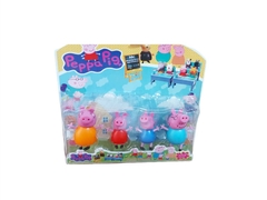 Pepa Pig Familia Blíster x 4 Personajes Grandes