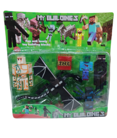Muñeco Minecraft X6 En Blíster My Buildings