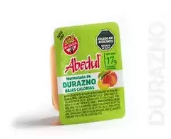 Mermelada bajas calorías de durazno Abedul 17 g – Pack x108 – SIN TACC – Porciones individuales para desayuno