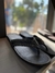 Leather sandal with thread detail
