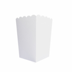 Pochoclera blanca (8x9,5x11cm ) - comprar online
