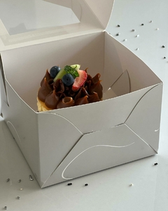 Caja lineas gris- 15x15x15 cm - comprar online