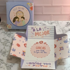 Caja Sorpresa, explosiva ¨Feliz dia Ma¨ (19X19X10 cm) ¡ULTIMAS UNIDADES! en internet