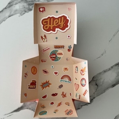 Caja sorpresa Stickers 20x20x12 cm - comprar online