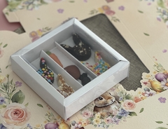 BOX CON 3 DIVISIONES (10x10x3 cm ) tapa PVC - comprar online