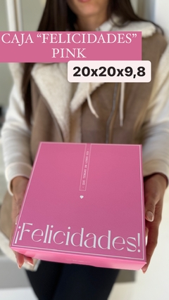 Caja ¨FELICIDADES” (20x20x9.8 cm ) - tienda online