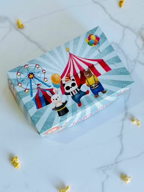 Desayuno Circo (21x14x7,5 cm) - Con interior para colorear