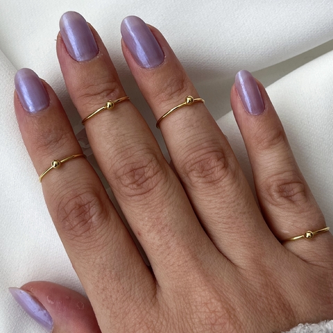 Anel bolinha falange