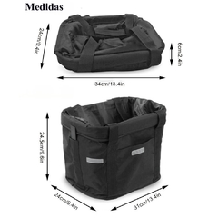 Imagem do Cesta frontal de bicicleta removível