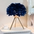 Abajur de penas para quarto, lâmpada de cabeceira moderna para sala de estar, cafeteria, casamento, natal, decoração romântica de penas de ganso - comprar online