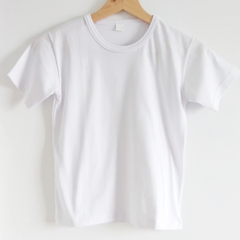 Remera Lisa Blanca de Algodón