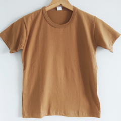 Remera Lisa Camel de Algodón