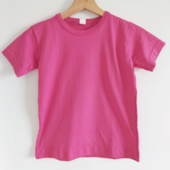 Remera Lisa Fucsia de Algodón - comprar online