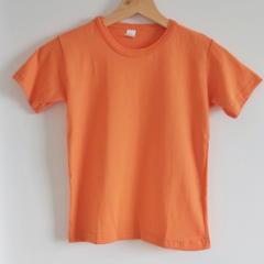 Remera Lisa Naranja de Algodón