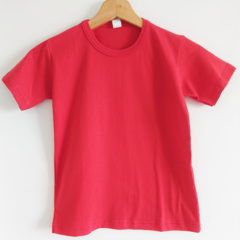 Remera Lisa Roja de Algodón