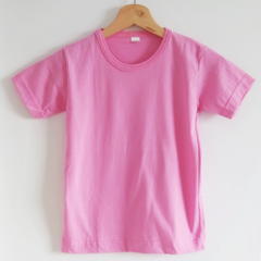 Remera Lisa Rosa de Algodón Niño - comprar online