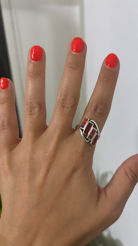 Anillo Piedra ladrillo