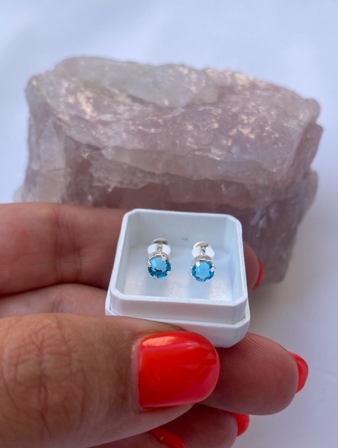 Abridor stras redondo turquesa