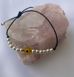 Pulsera chic negra ojito