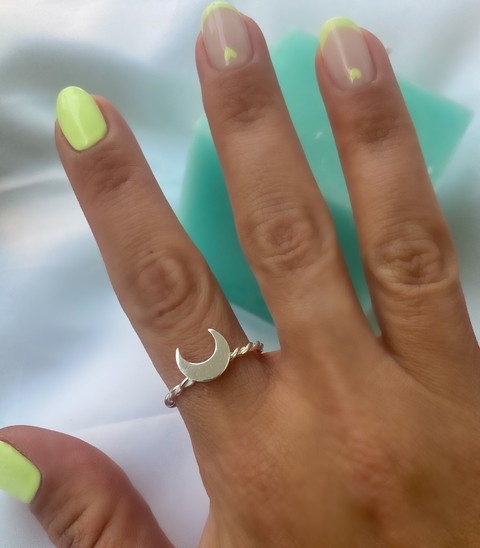 Anillo trenzado Luna