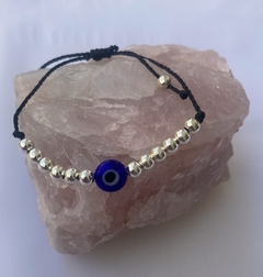 Pulsera chic negra ojito
