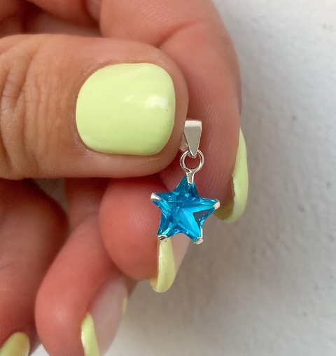 Dije Estrella turquesa