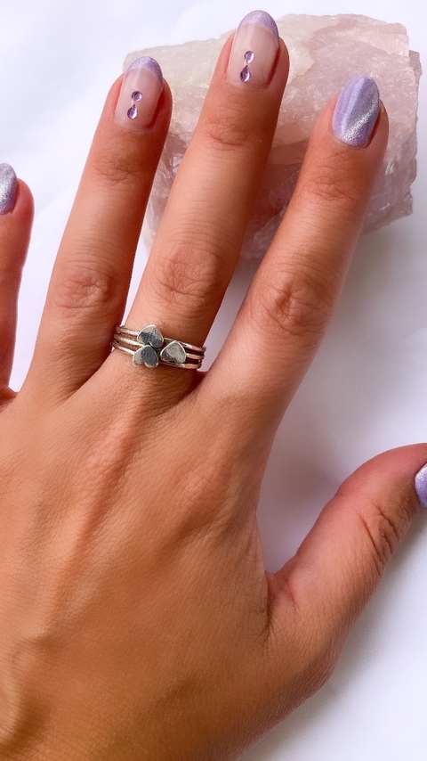 Anillo Triple Love
