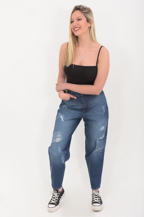 Jean MoM con roturas - comprar online
