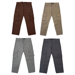 Pantalón cargo gabardina - comprar online