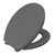 ASSENTO OVAL SOFT CINZA ASTRA