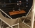 barra colgante plegable para balcón + 2 banquetas altas en hierro y madera - TIENDA 24X7