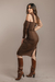 Vestido BELLUCCI Chocolate en internet