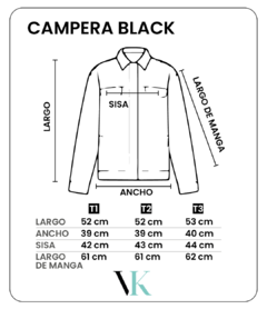 CAMPERA BLACK en internet