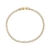 PULSEIRA RIVIERA CRISTAL NO OURO EMMELY BOSS