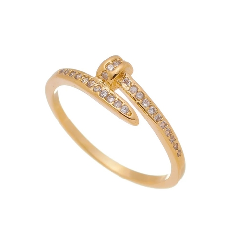 NAMORADA OUSADA- ANEL INSPIRED PREGO COM ZIRCÔNIAS